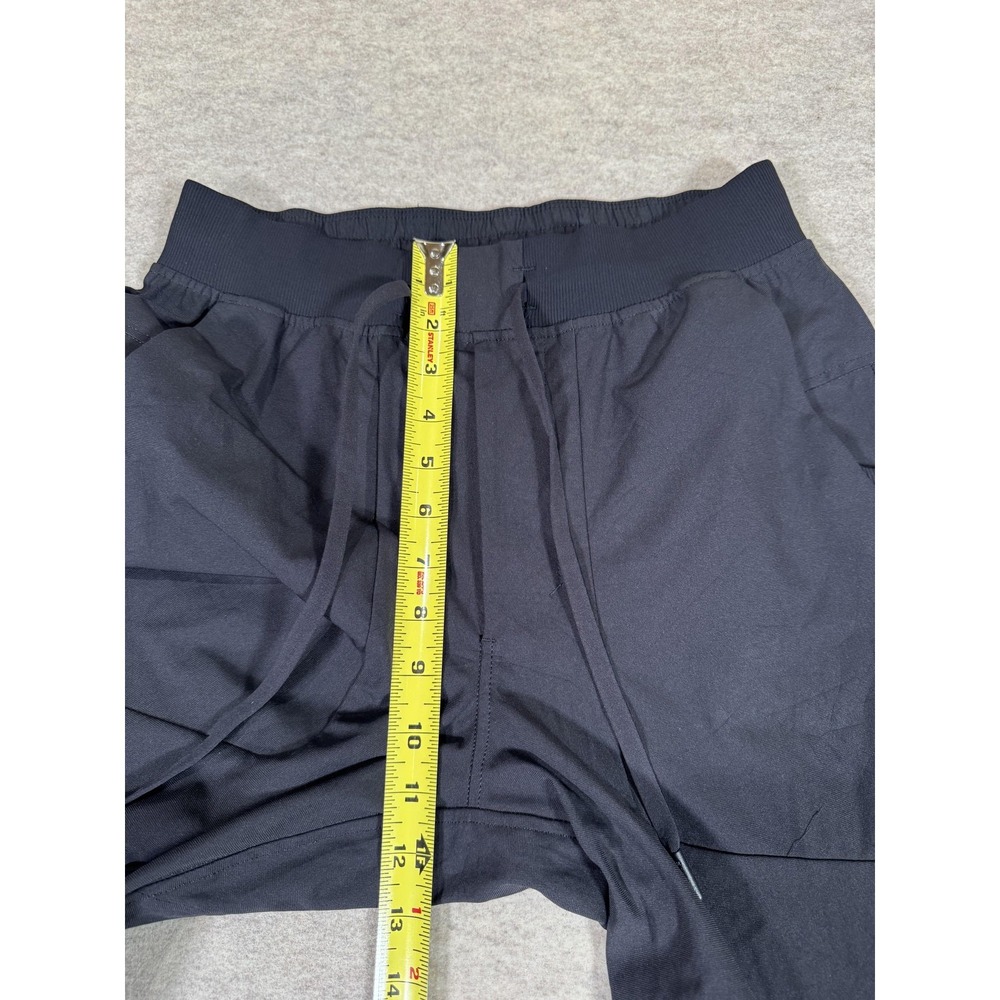 Lululemon Pants Mens Small Black Woven Jogger Elastic Waist Pockets Athletic - Picture 11 of 15